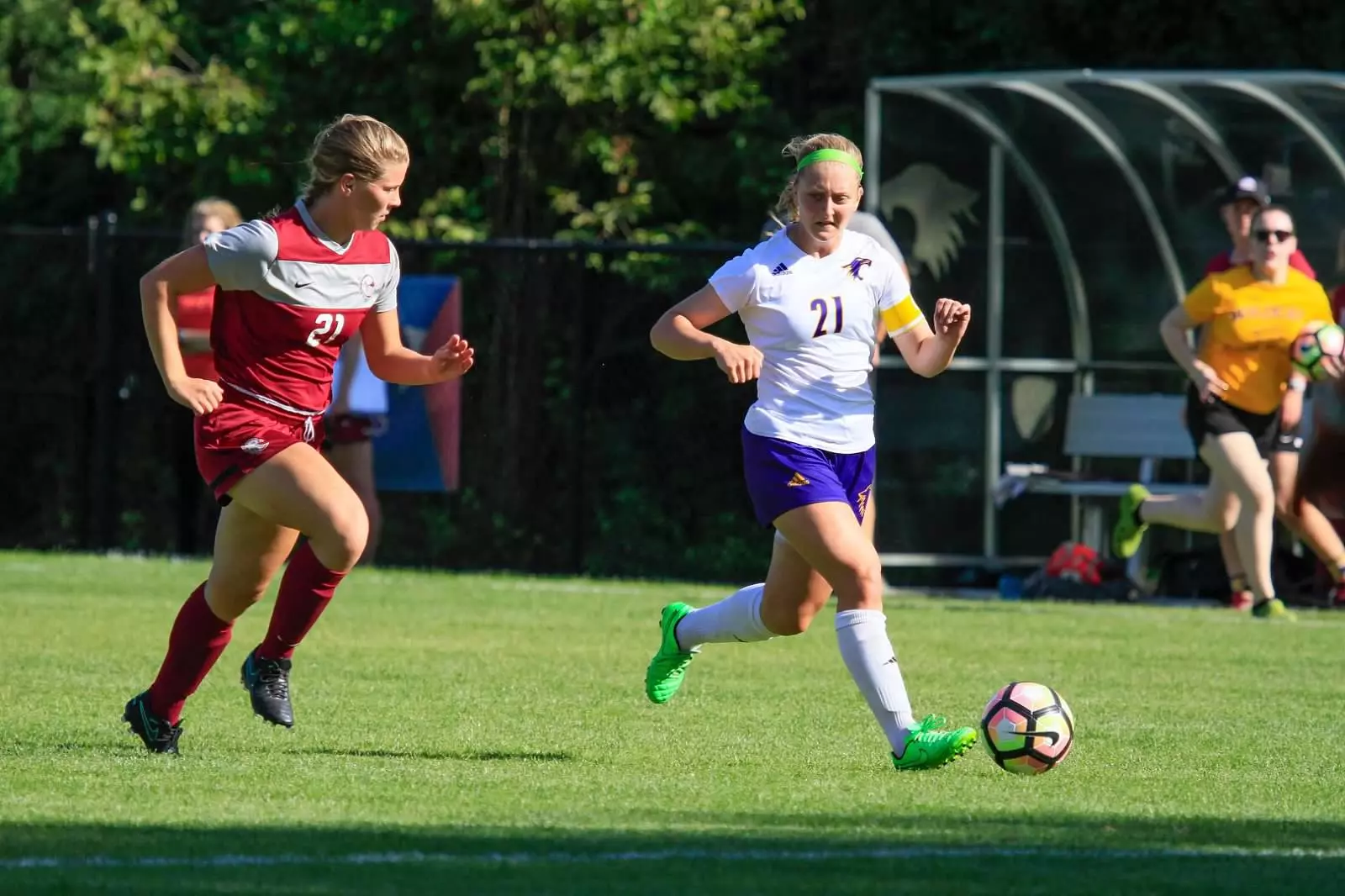 Molly Hayes Running in Game against Augsburg