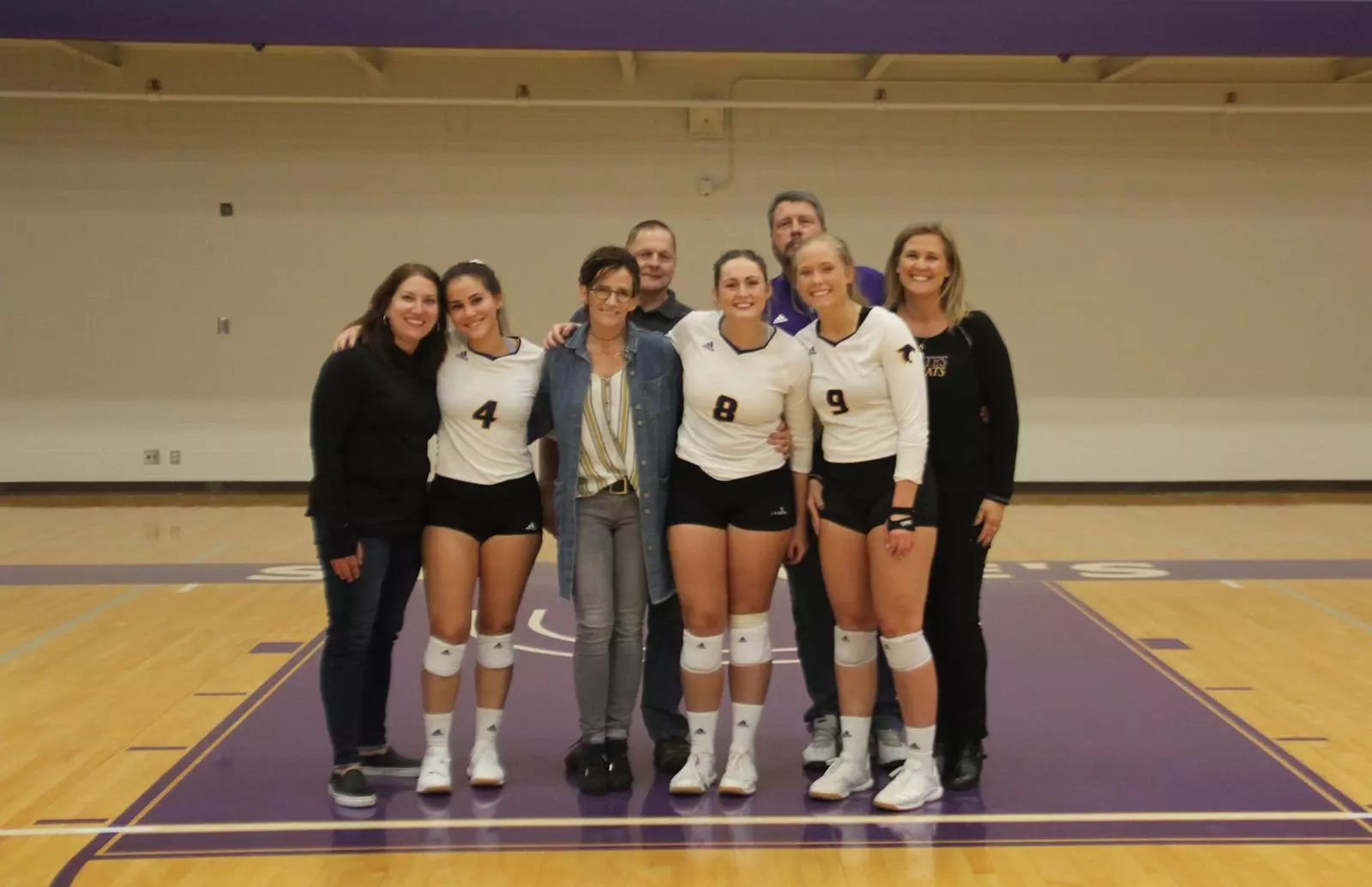 Volleyball Seniors with Parents