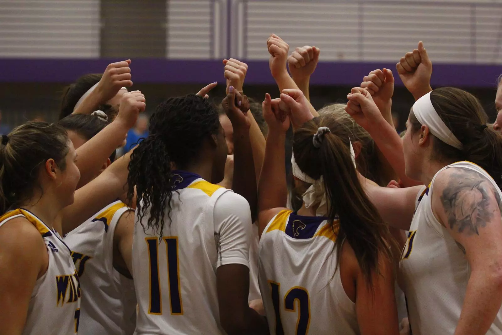 Basketball Team Huddle