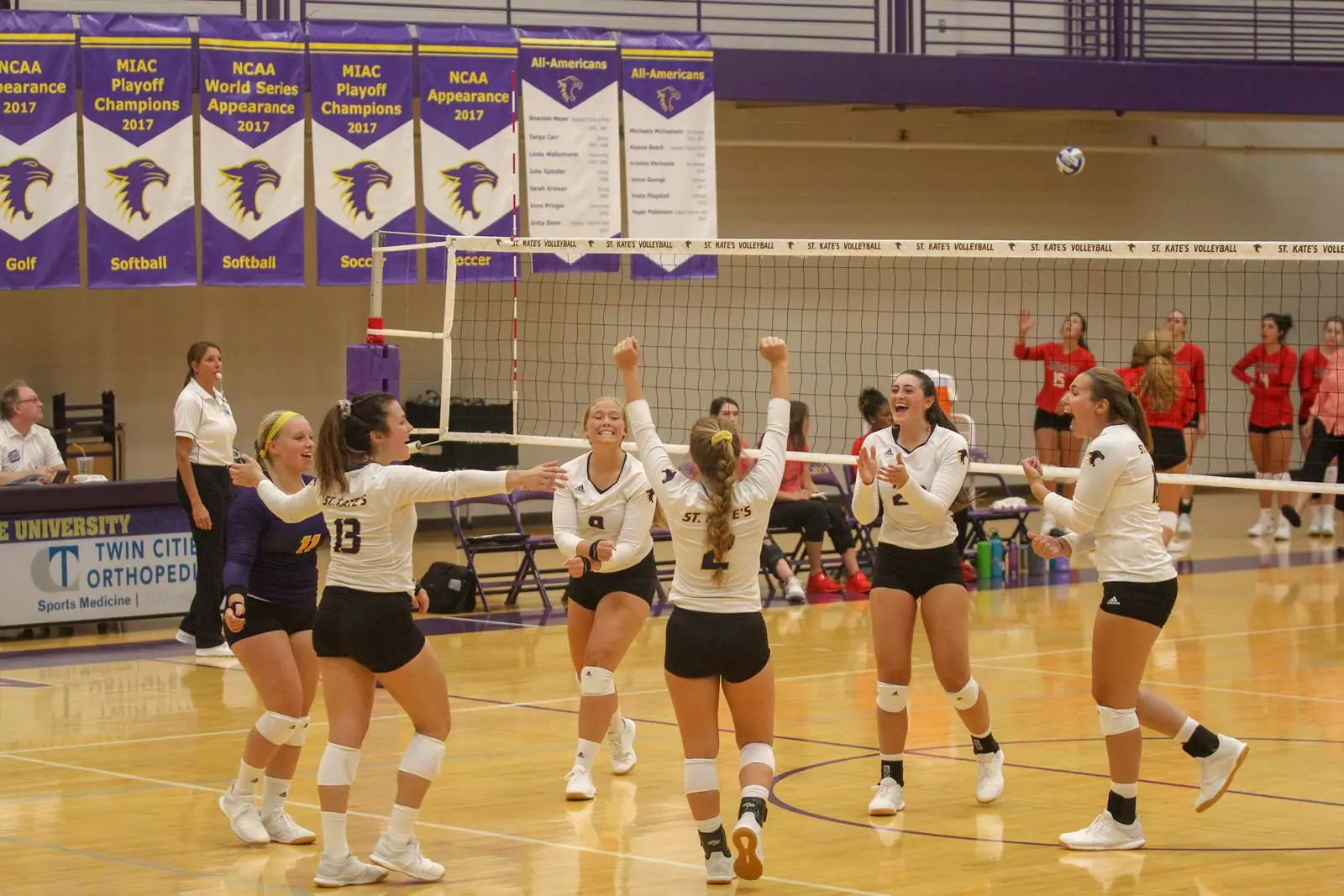 Volleyball Team Celebration
