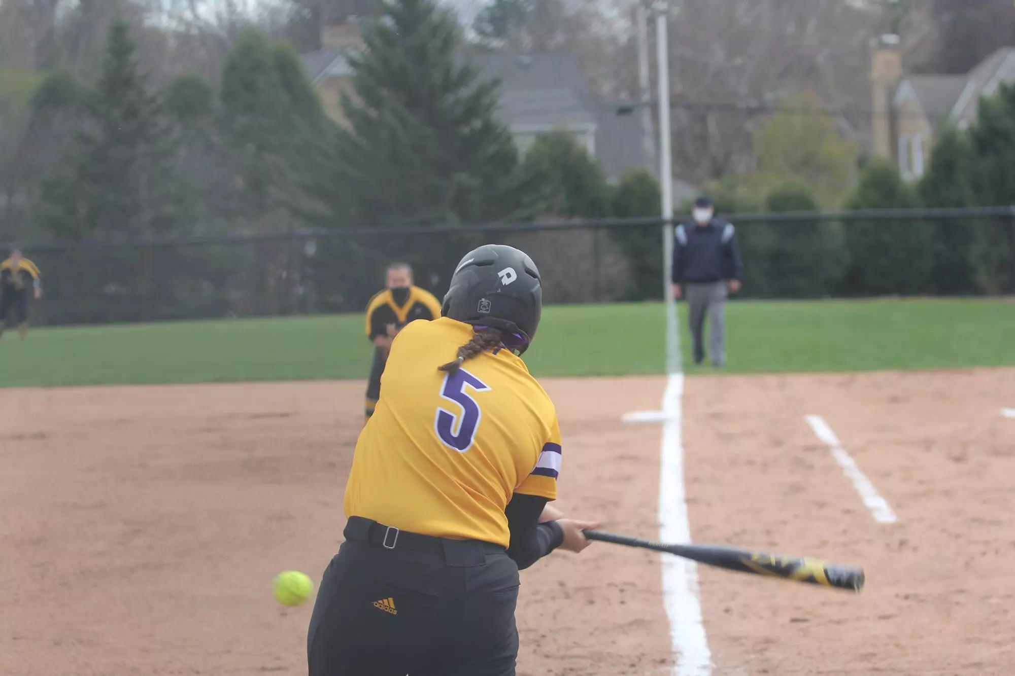 Angela Huepfel at bat