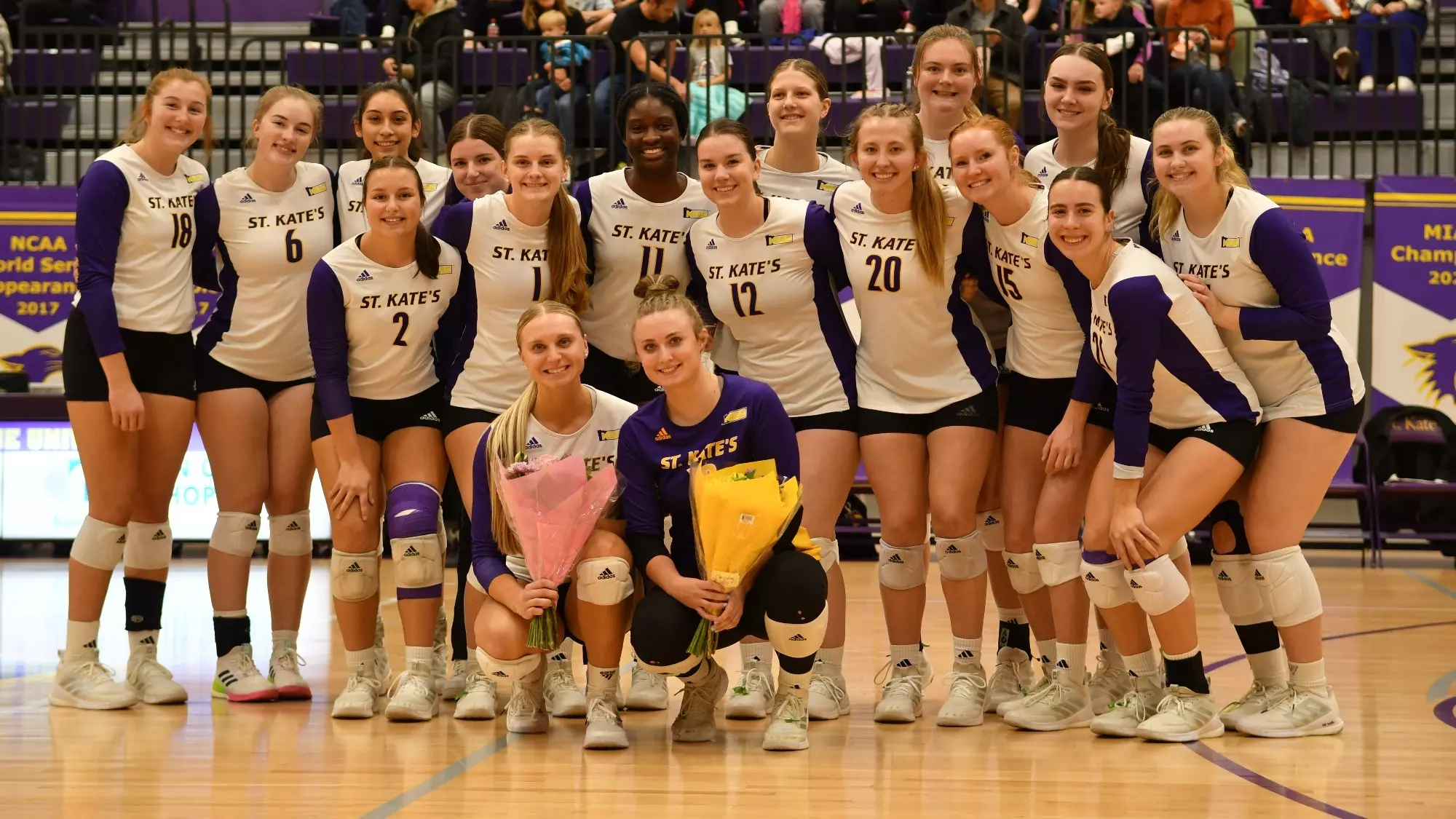 2023 volleyball team highlighting seniors