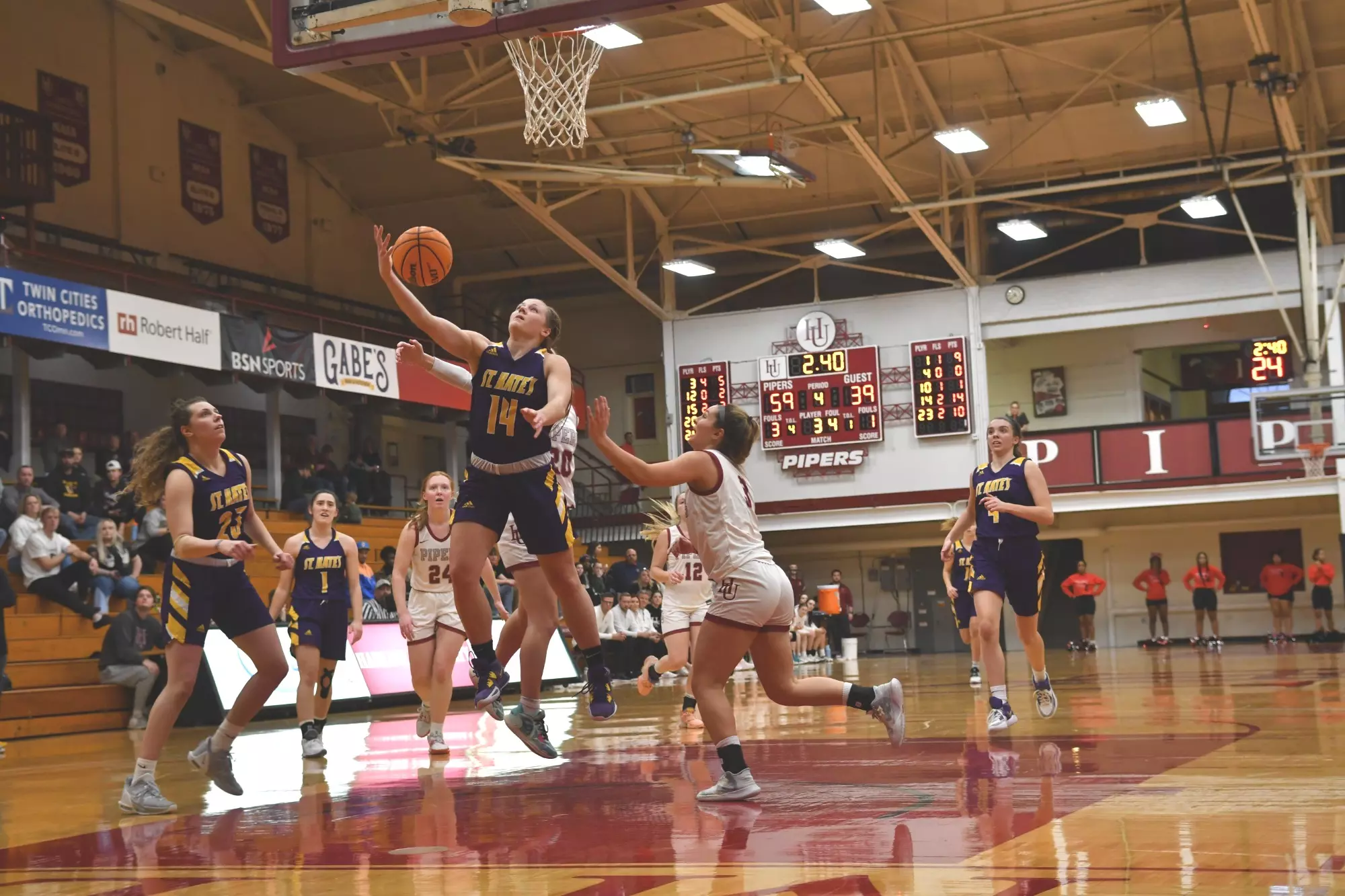 Sam Orth, Bree glynn and Greta Schinowski at Hamline