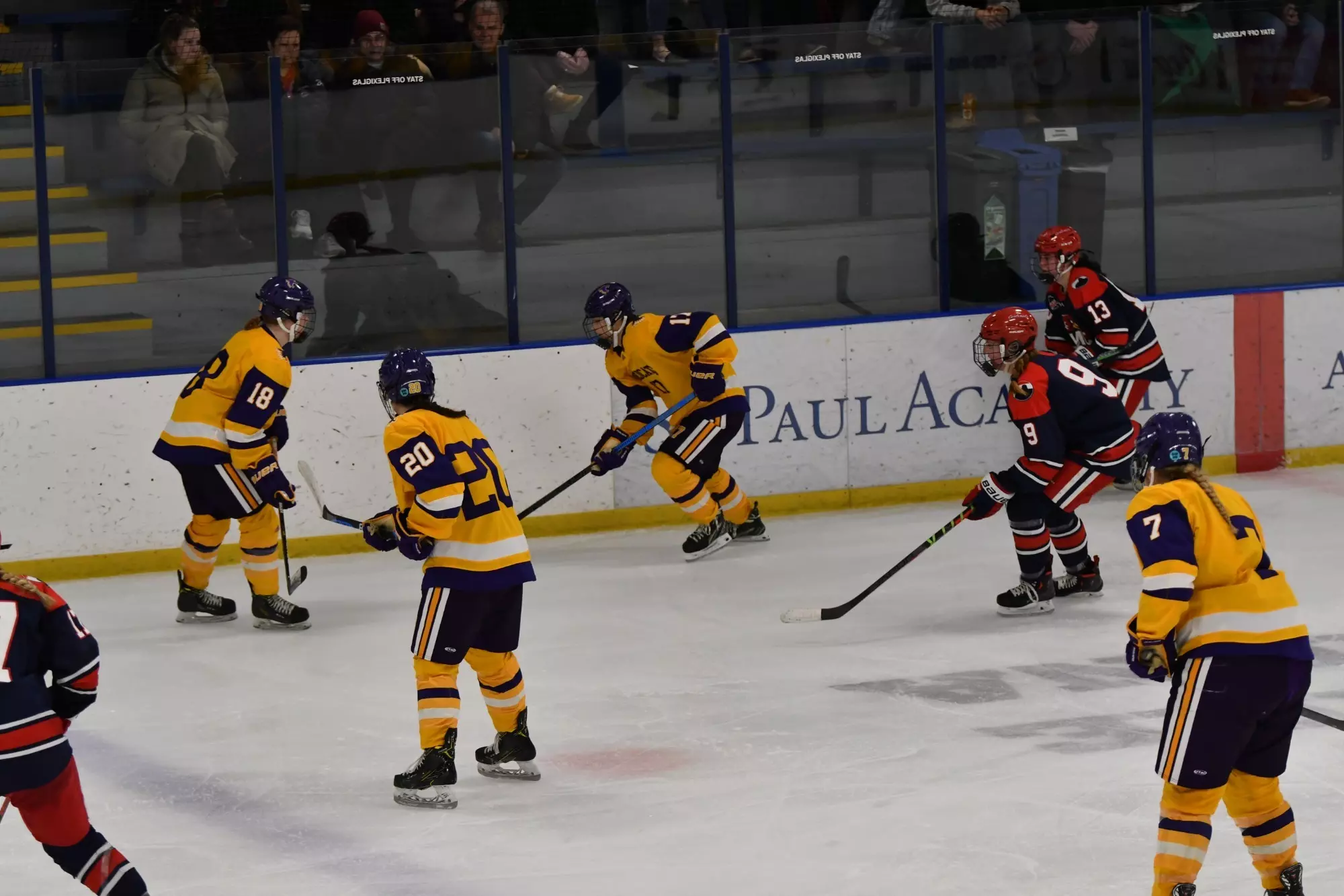 Emmie Verhaagh, Laura Denchfield, Marie Reimer, Paige Loidolt against Saint Mary