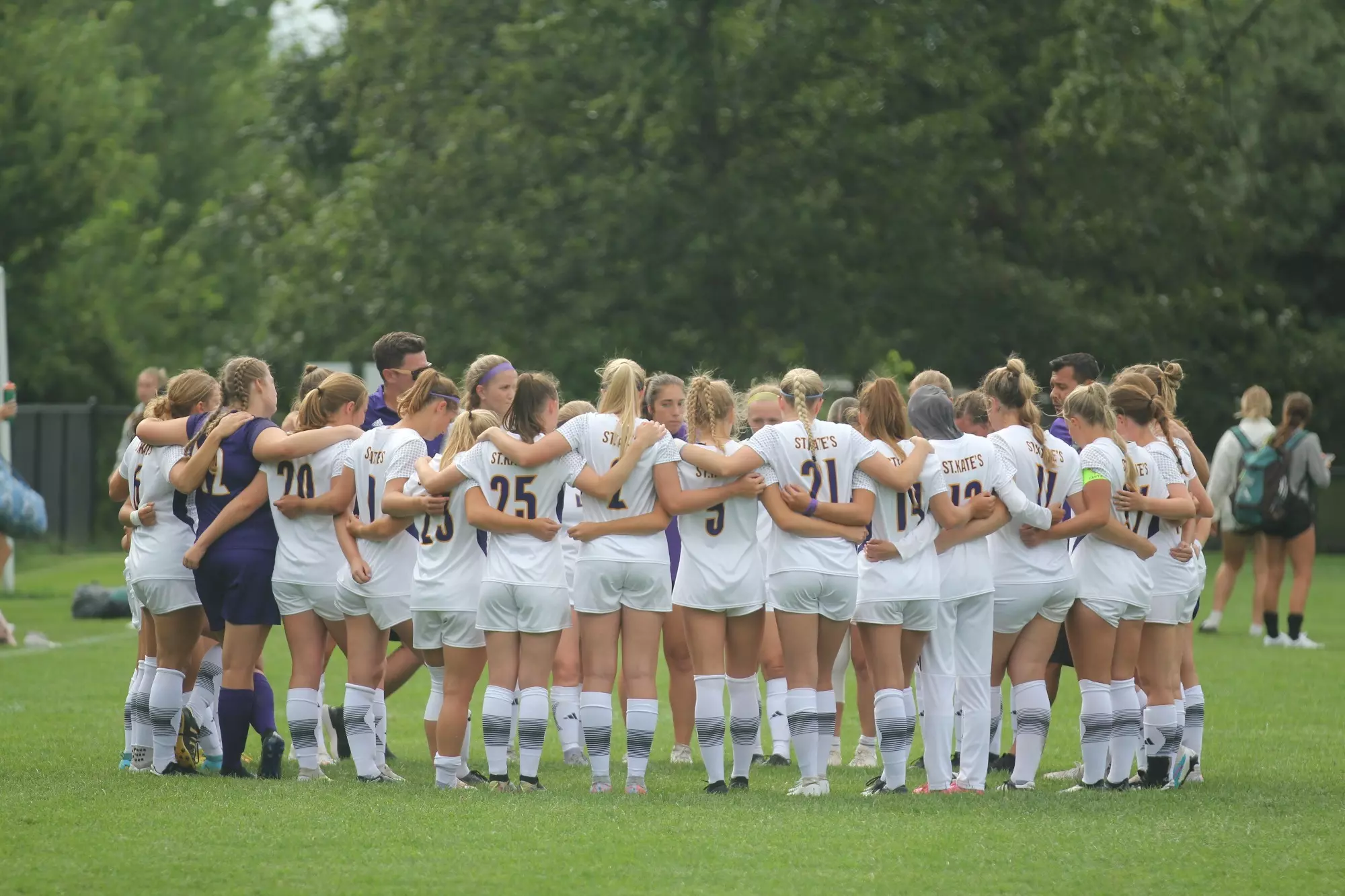Soccer Team Huddle