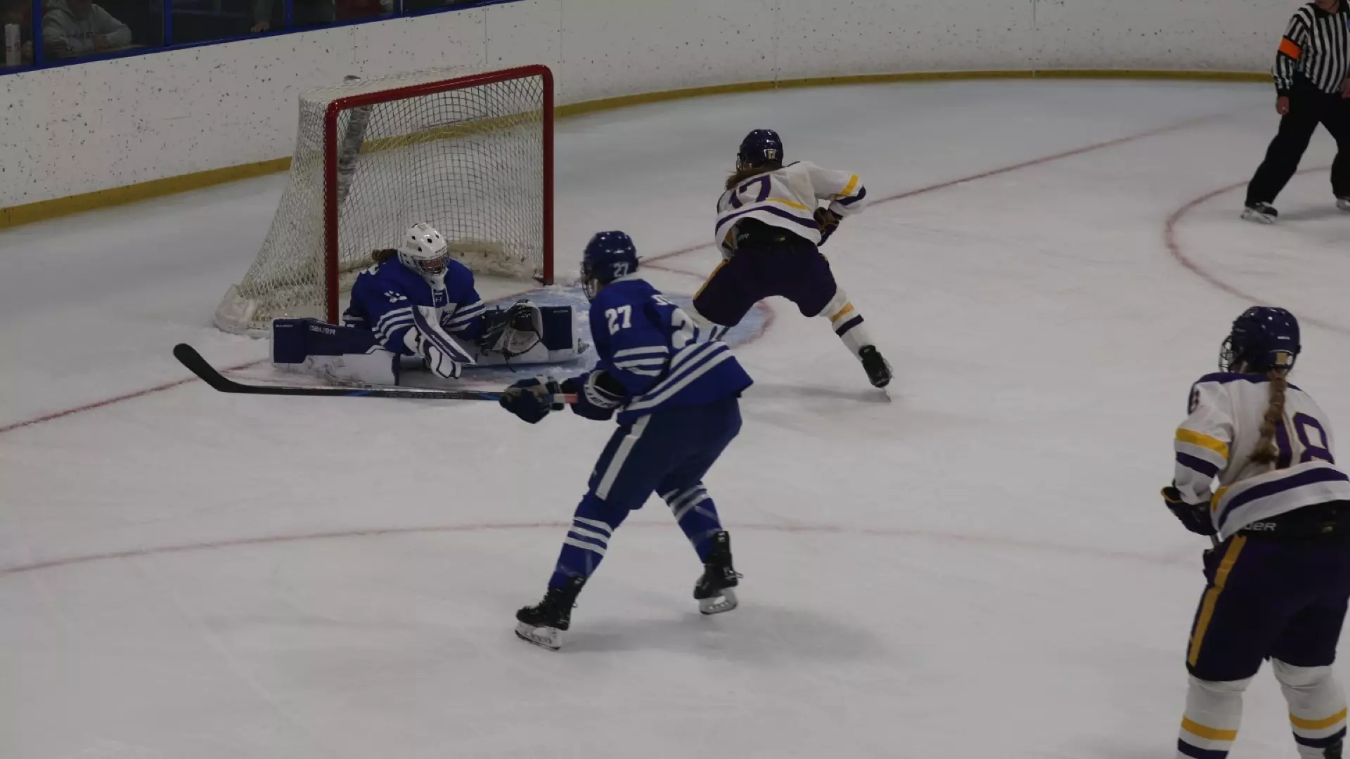 Ana Myers scoring on Dubuque