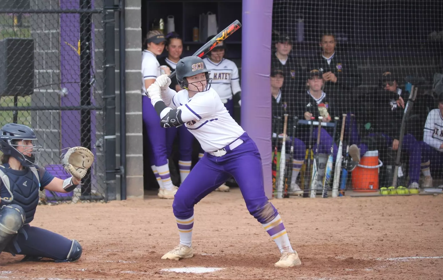 Kylee Kohout at bat