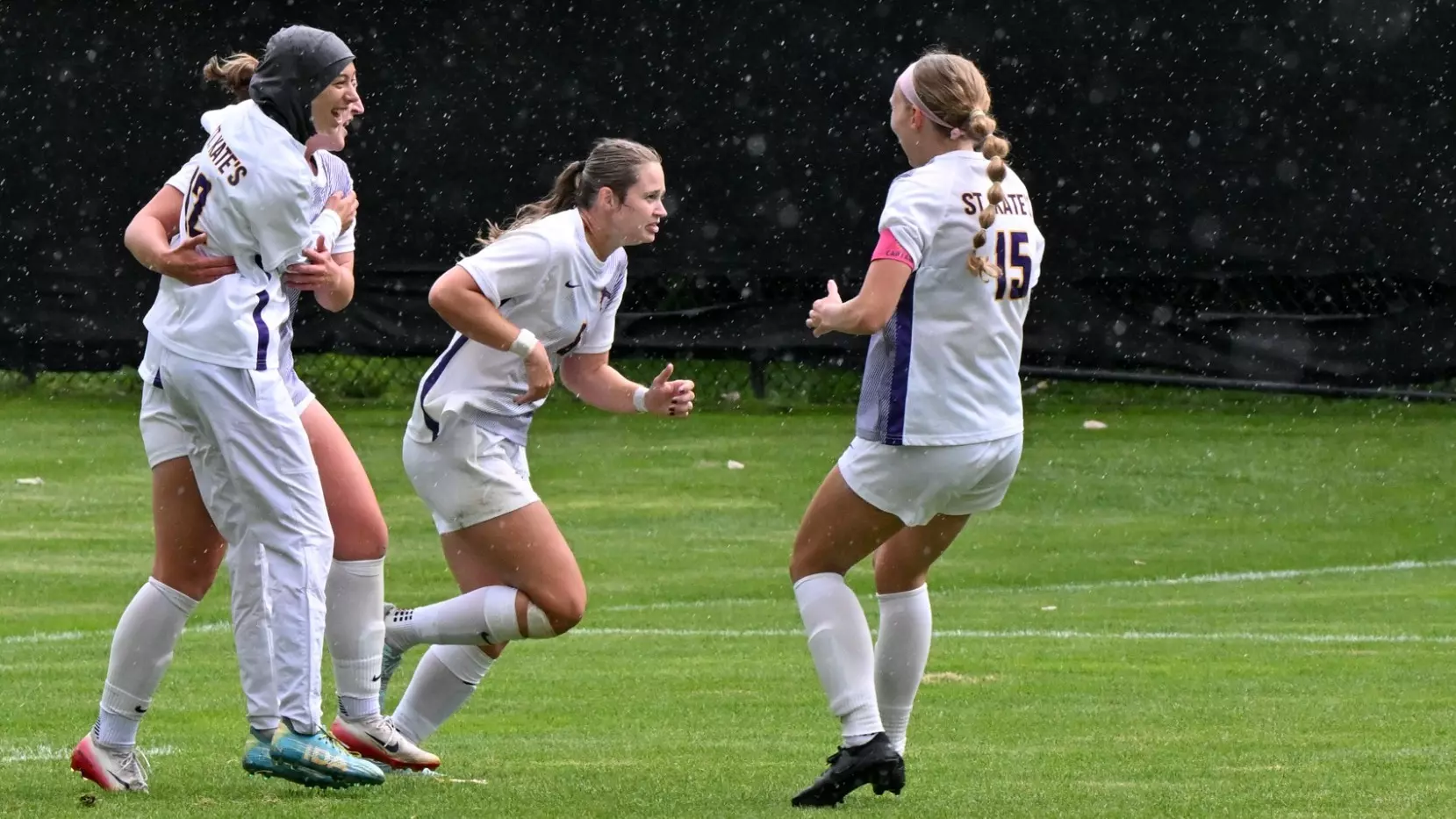 soccer team celebration