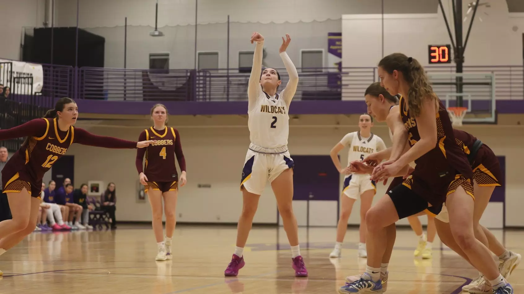 Kate Flicek at the ft line