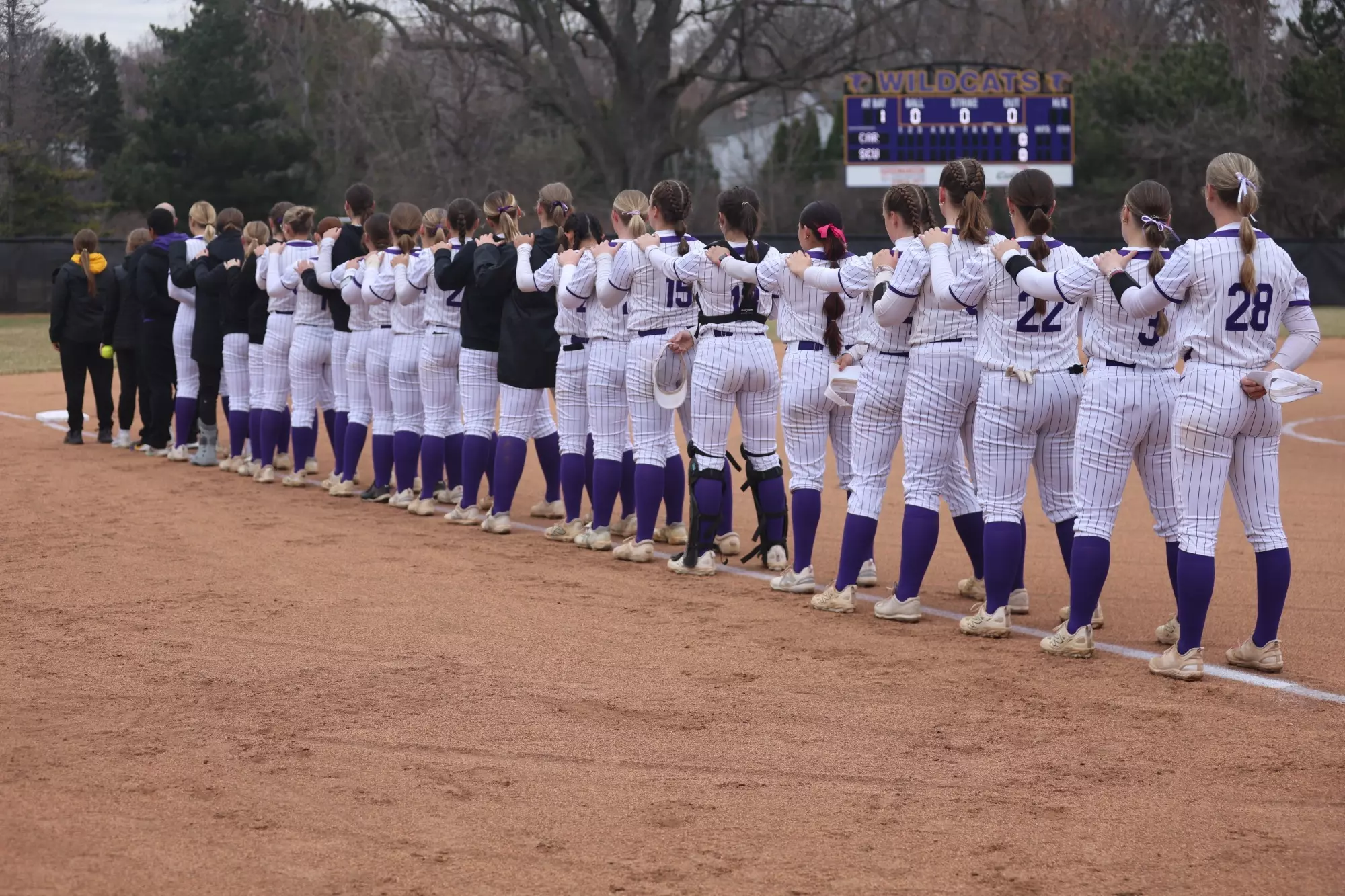 Softball team lineup